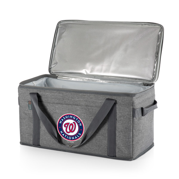 Washington Nationals 64 Can Collapsible Cooler (Heathered Gray)