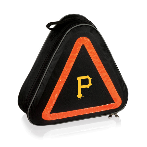Pittsburgh Pirates Roadside Emergency Car Kit (Black with Orange Accents)