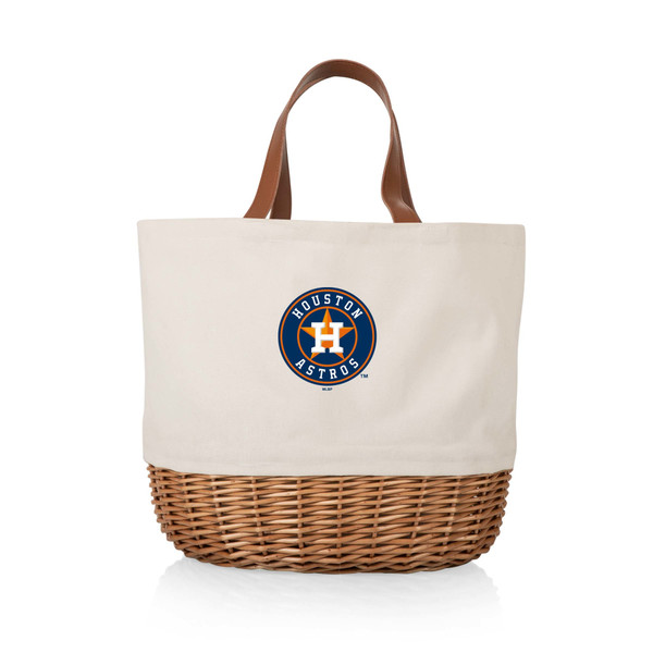 Houston Astros Promenade Picnic Basket (Beige Canvas)