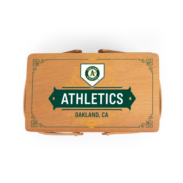 Oakland Athletics Poppy Personal Picnic Basket (Beige)