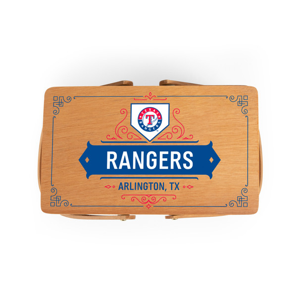 Texas Rangers Poppy Personal Picnic Basket (Beige)