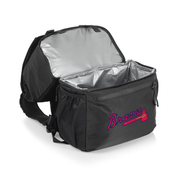 Atlanta Braves Tarana Backpack Cooler (Carbon Black)