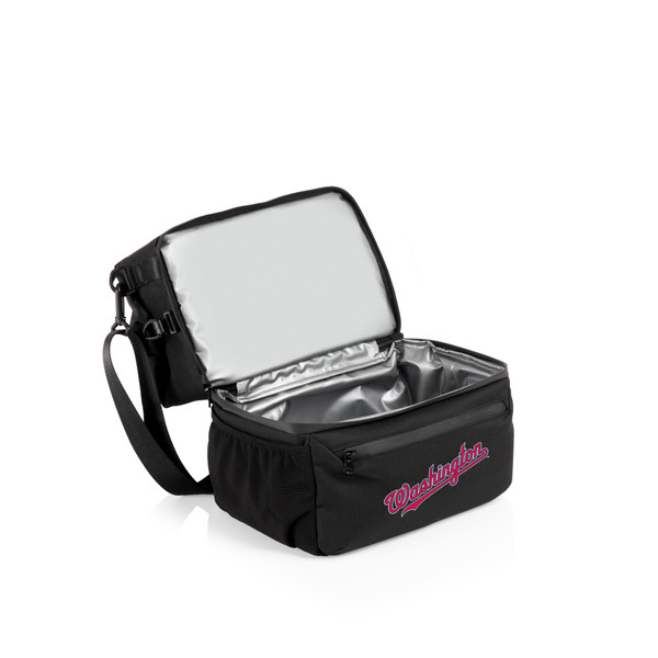 Washington Nationals Tarana Lunch Bag Cooler with Utensils (Carbon Black)