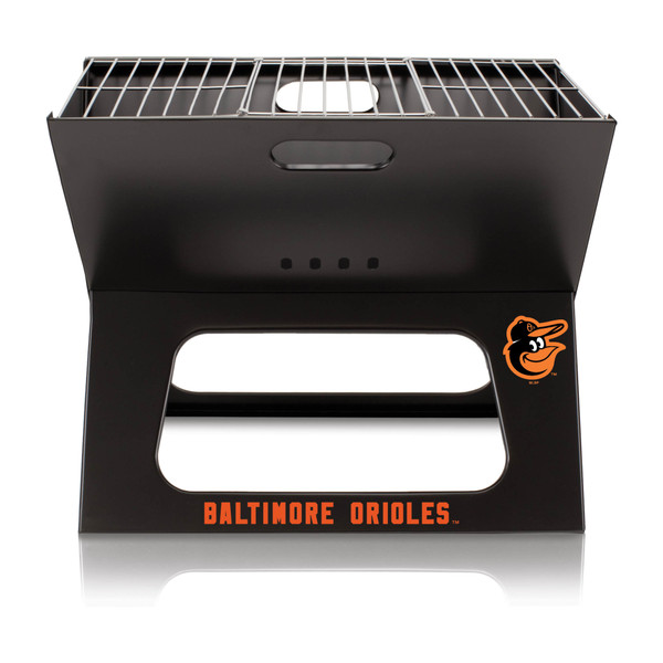 Baltimore Orioles X-Grill Portable Charcoal BBQ Grill (Black)