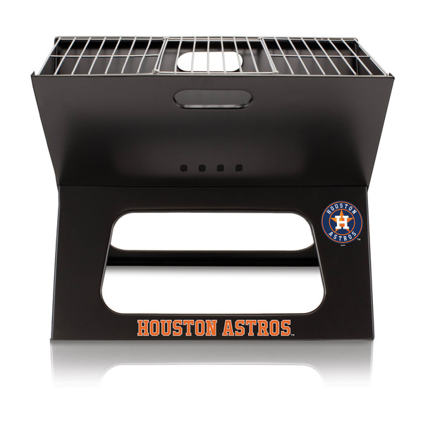 Houston Astros X-Grill Portable Charcoal BBQ Grill (Black)