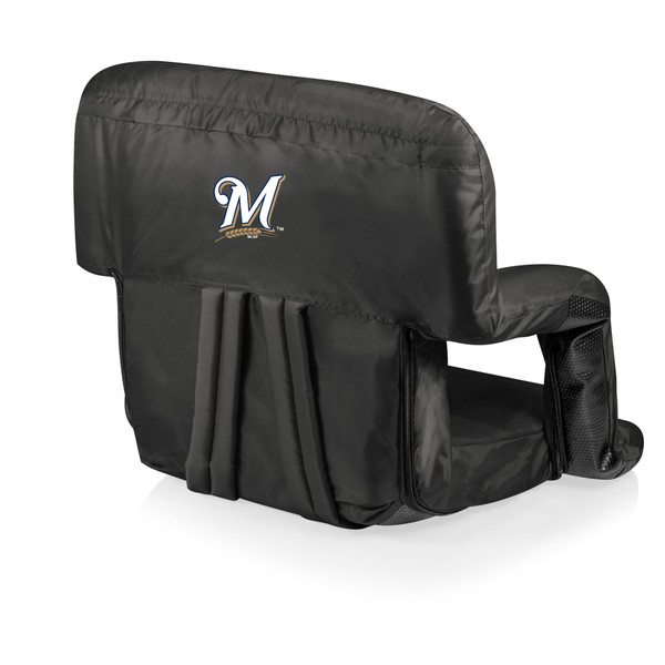 Milwaukee Brewers Ventura Portable Reclining Stadium Seat (Black)