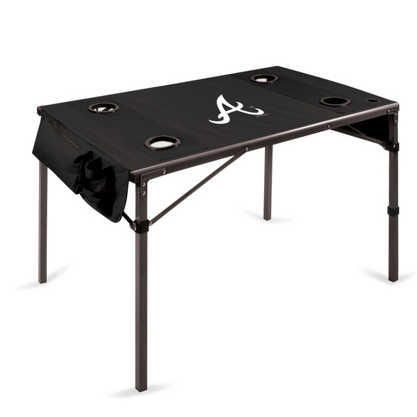 Atlanta Braves Travel Table Portable Folding Table (Black)