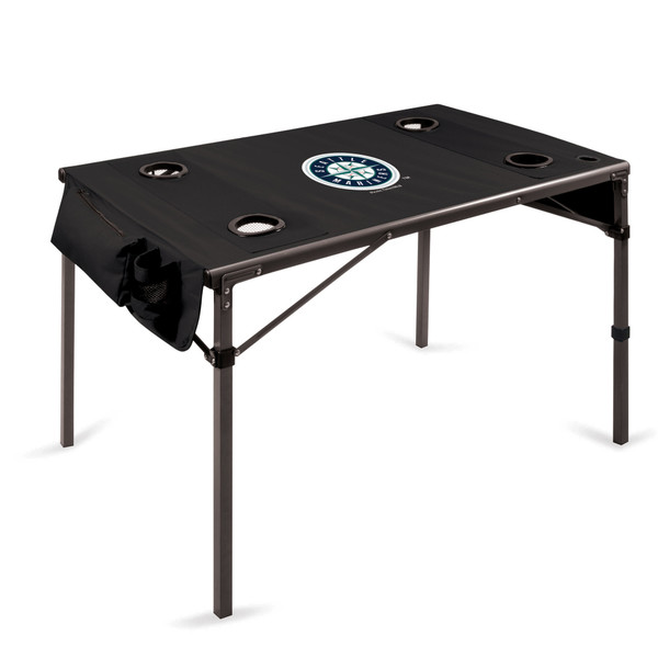 Seattle Mariners Travel Table Portable Folding Table (Black)