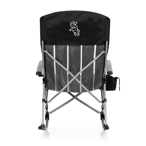 Chicago White Sox Outdoor Rocking Camp Chair (Black)