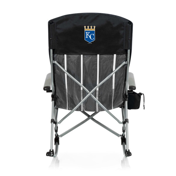 Kansas City Royals Outdoor Rocking Camp Chair (Black)