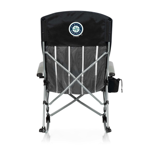 Seattle Mariners Outdoor Rocking Camp Chair (Black)