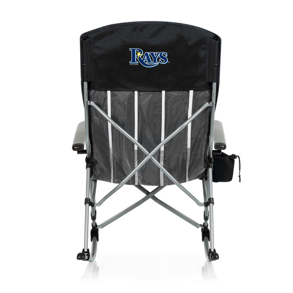 Tampa Bay Rays Outdoor Rocking Camp Chair (Black)