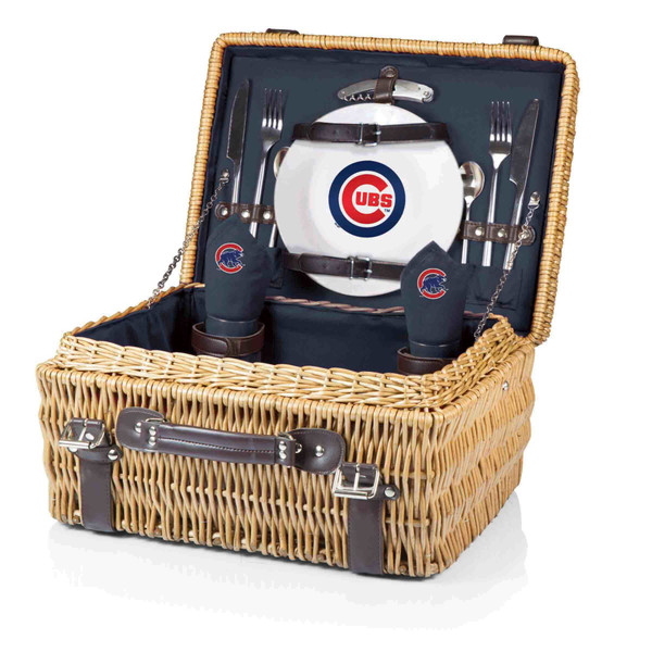 Chicago Cubs Champion Picnic Basket (Navy Blue)