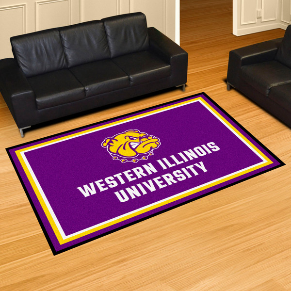 Western Illinois University 5x8 Rug 59.5"x88"