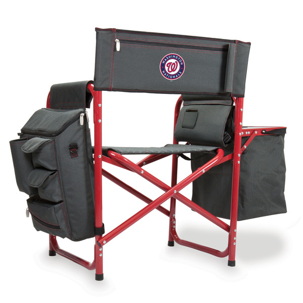 Washington Nationals Fusion Camping Chair (Dark Gray with Red Accents)