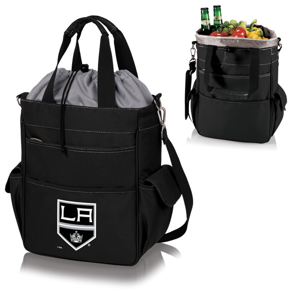 Los Angeles Kings Activo Cooler Tote Bag, (Black with Gray Accents)