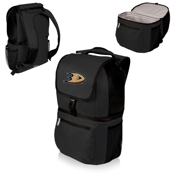 Anaheim Ducks Zuma Backpack Cooler, (Black)