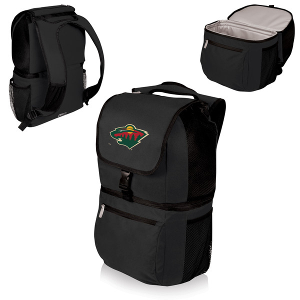 Minnesota Wild Zuma Backpack Cooler, (Black)