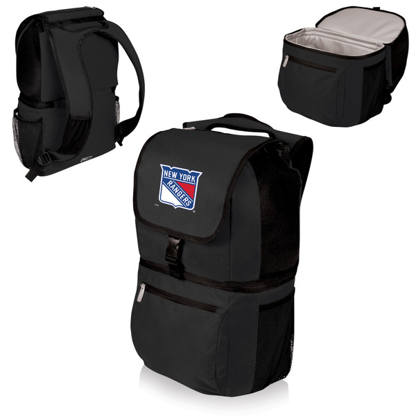 New York Rangers Zuma Backpack Cooler, (Black)