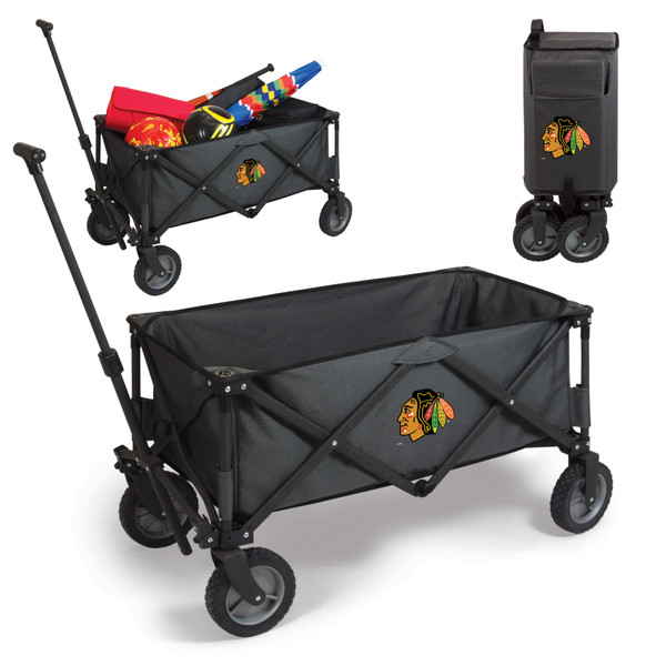 Chicago Blackhawks Adventure Wagon Portable Utility Wagon, (Dark Gray)