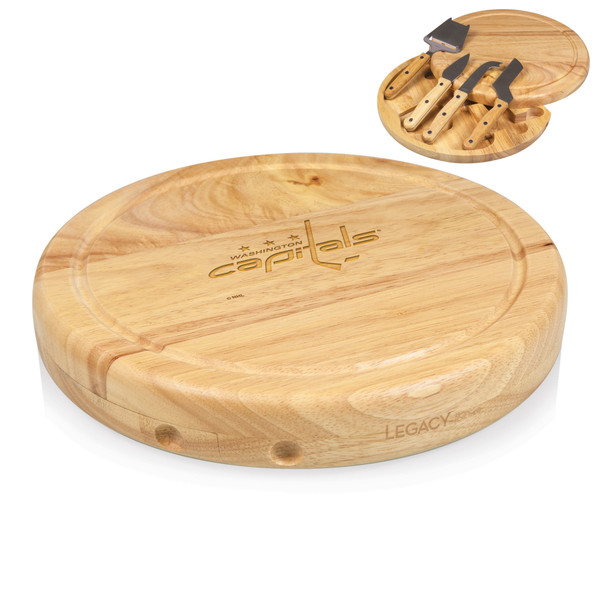 Washington Capitals Circo Cheese Cutting Board & Tools Set, (Parawood)