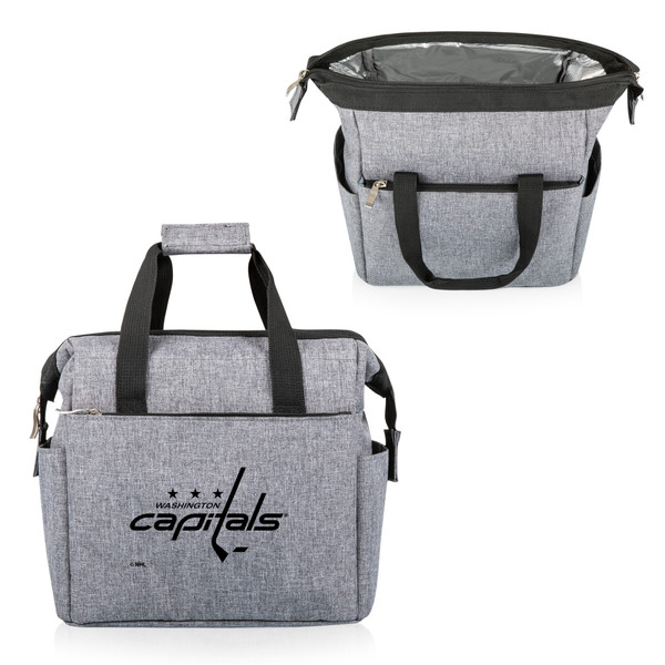 Washington Capitals On The Go Lunch Bag Cooler, (Heathered Gray)