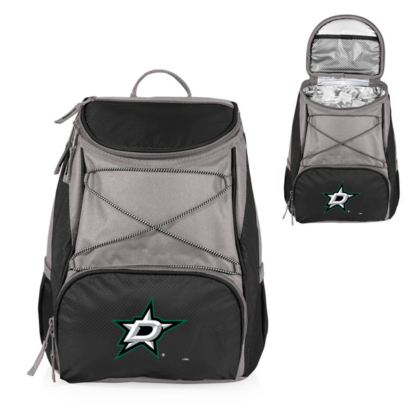 Dallas Stars PTX Backpack Cooler, (Black with Gray Accents)