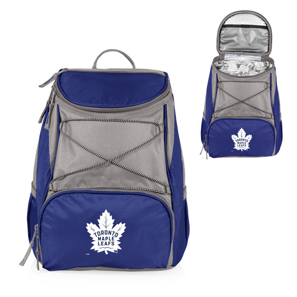 Toronto Maple Leafs PTX Backpack Cooler, (Navy Blue with Gray Accents)