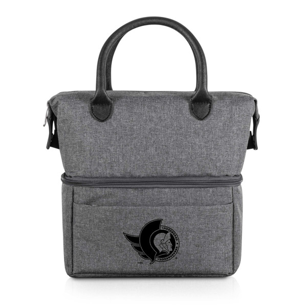 Ottawa Senators Urban Lunch Bag Cooler, (Gray with Black Accents)