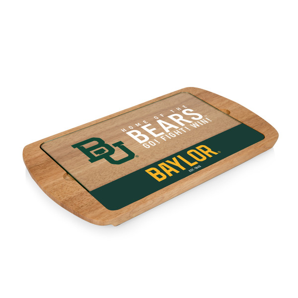 Baylor Bears Billboard Glass Top Serving Tray, (Parawood)