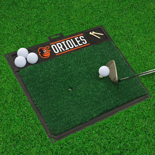 MLB - Baltimore Orioles Golf Hitting Mat 20" x 17"