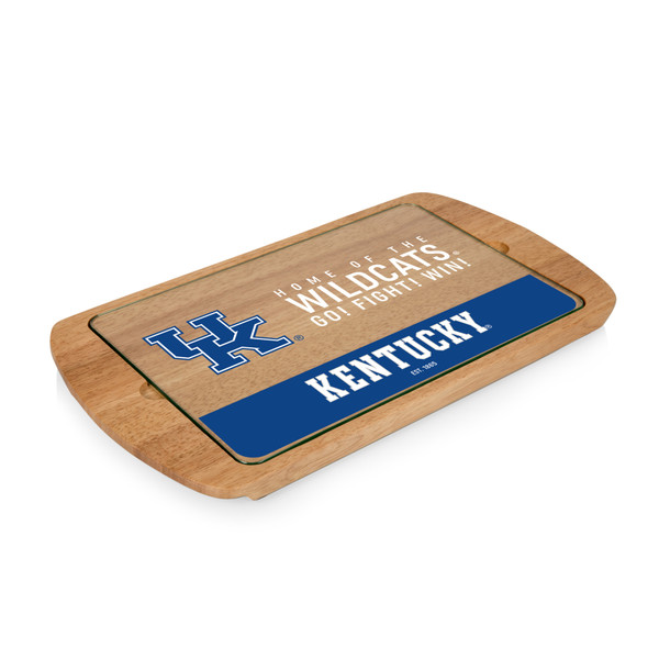 Kentucky Wildcats Billboard Glass Top Serving Tray, (Parawood)