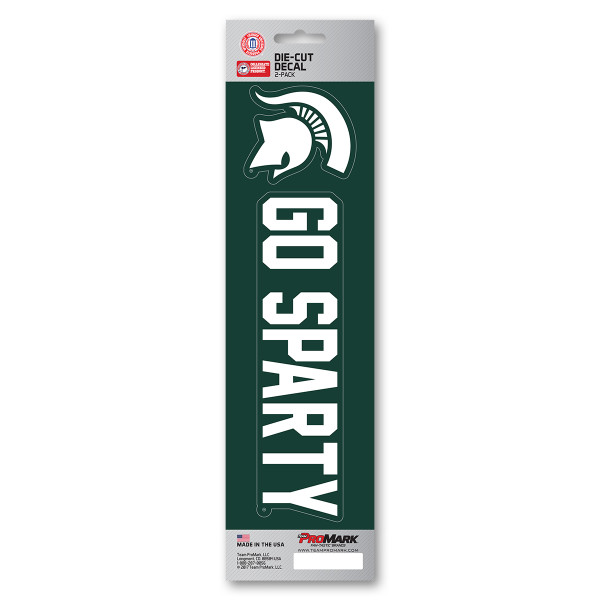 Michigan State Spartans Team Slogan Decal Primary Logo & Team Slogan