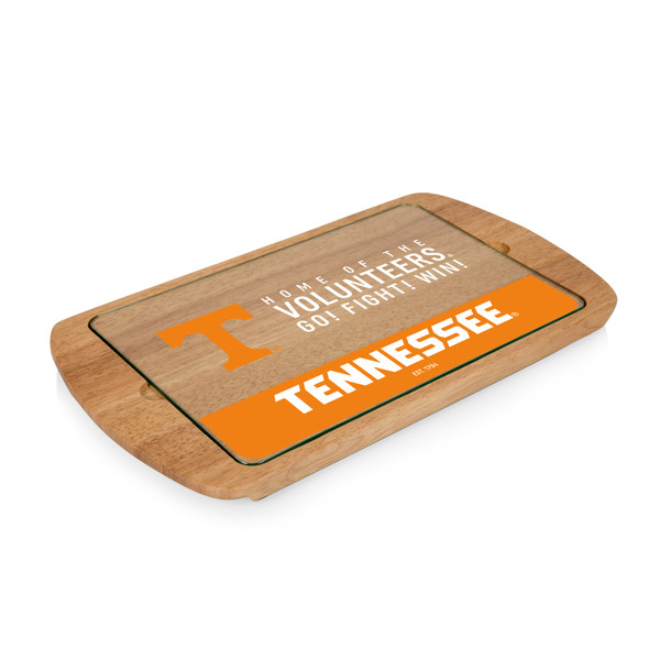 Tennessee Volunteers Billboard Glass Top Serving Tray, (Parawood)