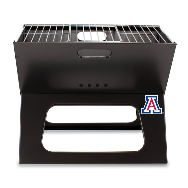 Arizona Wildcats X-Grill Portable Charcoal BBQ Grill, (Black)