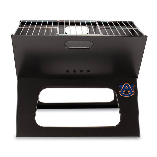 Auburn Tigers X-Grill Portable Charcoal BBQ Grill, (Black)