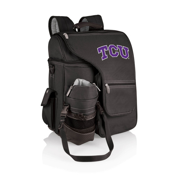 TCU Horned Frogs Turismo Travel Backpack Cooler, (Black)