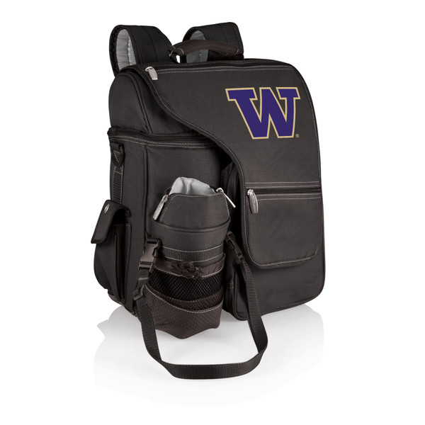 Washington Huskies Turismo Travel Backpack Cooler, (Black)