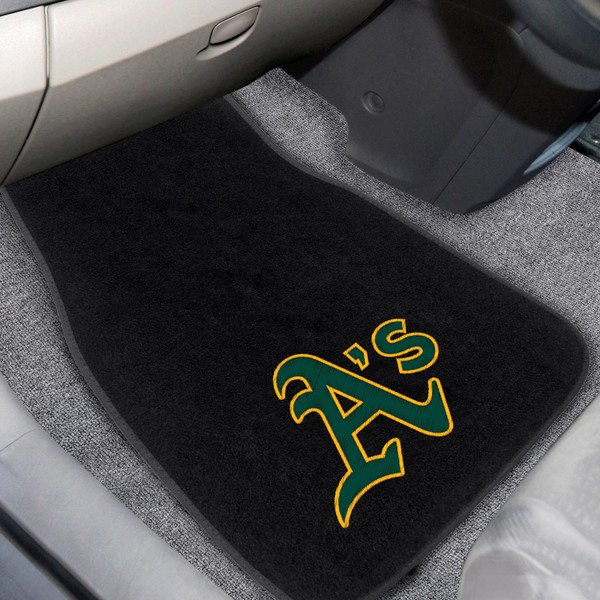 MLB - Oakland Athletics 2-pc Embroidered Car Mat Set 17"x25.5"