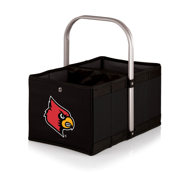 Louisville Cardinals Urban Basket Collapsible Tote, (Black)