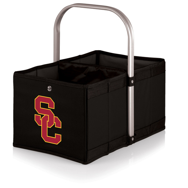 USC Trojans Urban Basket Collapsible Tote, (Black)