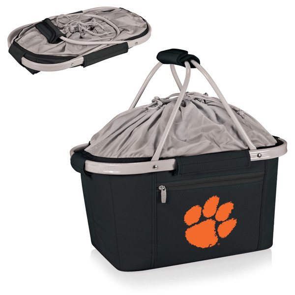 Clemson Tigers Metro Basket Collapsible Cooler Tote, (Black)