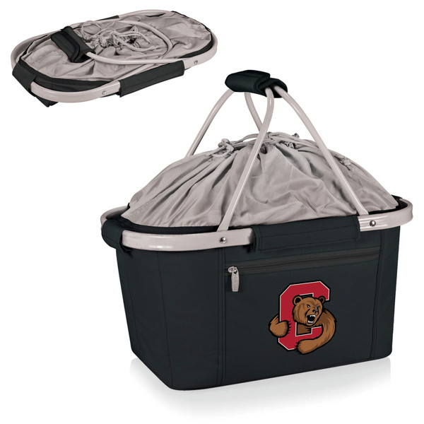 Cornell Big Red Metro Basket Collapsible Cooler Tote, (Black)