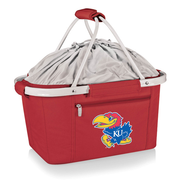 Kansas Jayhawks Metro Basket Collapsible Cooler Tote, (Red)