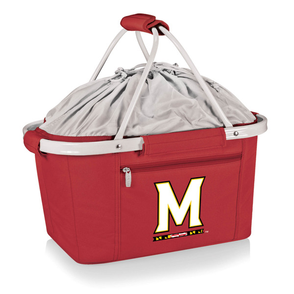 Maryland Terrapins Metro Basket Collapsible Cooler Tote, (Red)