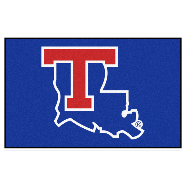 Louisiana Tech University - Louisiana Tech Bulldogs Ulti-Mat State Outline T Primary Logo Blue