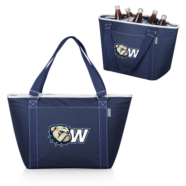 Wingate University Bulldogs Topanga Cooler Tote Bag, (Navy Blue)