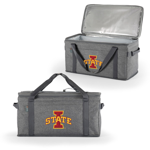 Iowa State Cyclones 64 Can Collapsible Cooler, (Heathered Gray)
