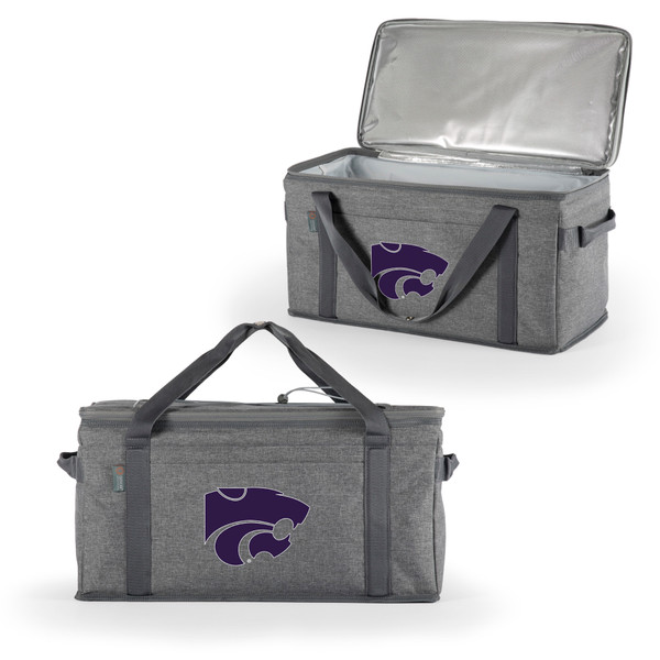 Kansas State Wildcats 64 Can Collapsible Cooler, (Heathered Gray)