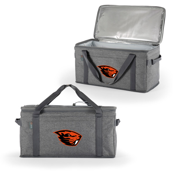 Oregon State Beavers 64 Can Collapsible Cooler, (Heathered Gray)